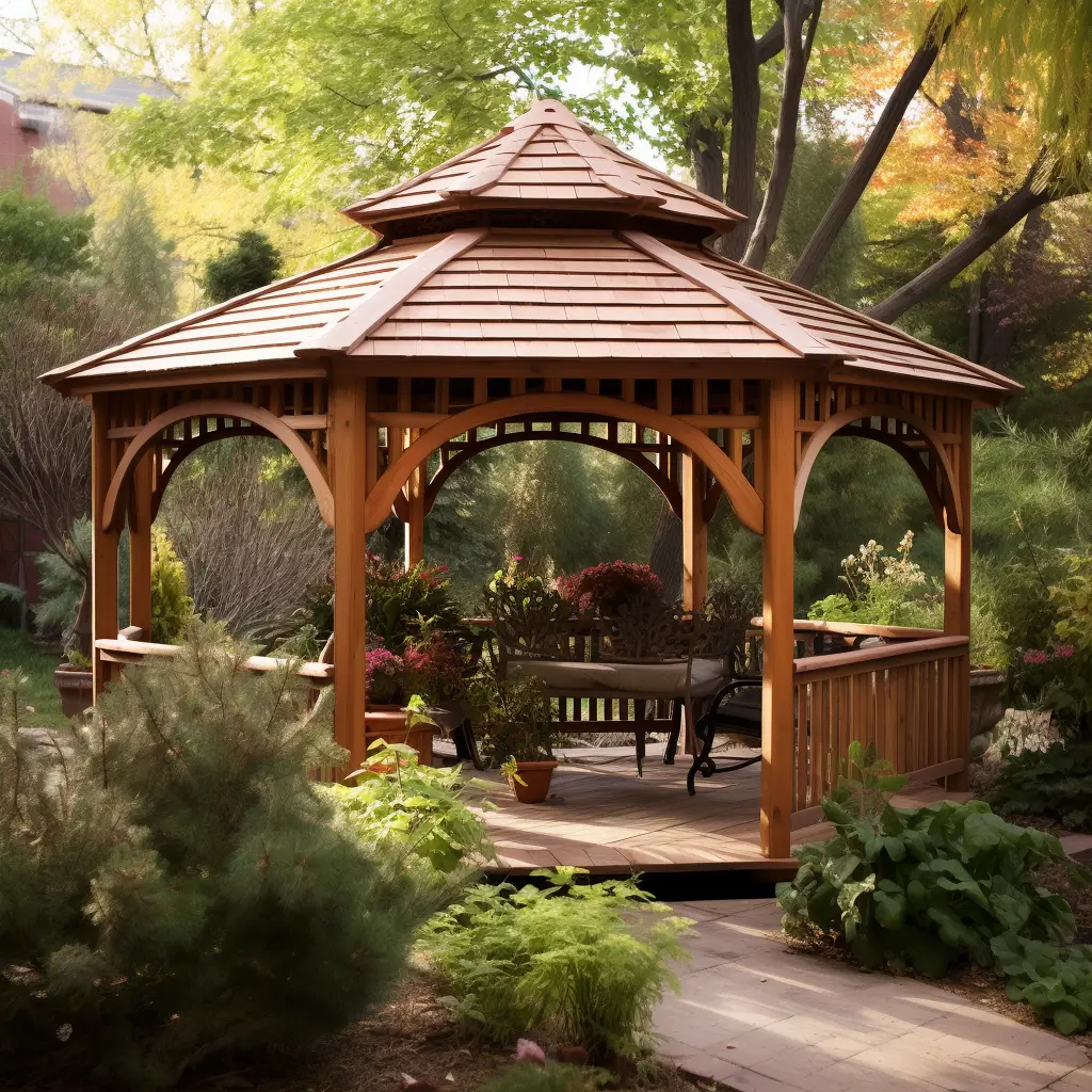 Wood Gazebo Shape 1